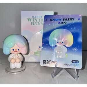 Finding Unicorn RiCO Happy Winter Days Snow Fairy Figure + UNIQUE Card 09/12